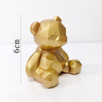 cake-topper-geo-bear-6-5cm-silver