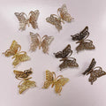 More Decos Arched Butterflies - Rose Gold Pack of 10