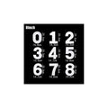 0-8 Number Templates 8 inch