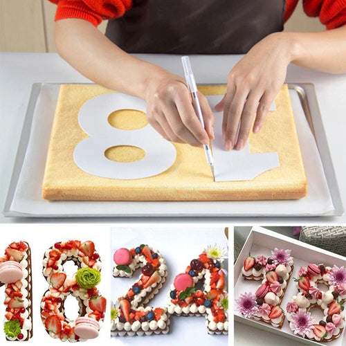 0-8 Number Templates 8 inch