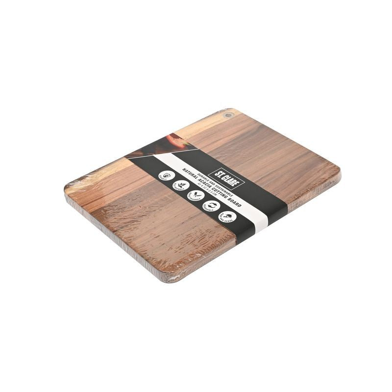 St Clare Acacia Wood Board 42x32x2.25cm