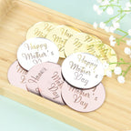 Acrylic Topper Round Happy Mothers Day - Gold 1pc