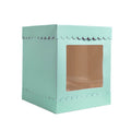 Papyrus & Co Tall Scalloped Cake Box - 10x10x12inch Pastel Blue