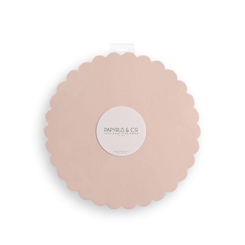 Papyrus & Co Scalloped Cake Board - 10 inch Pastel Pink