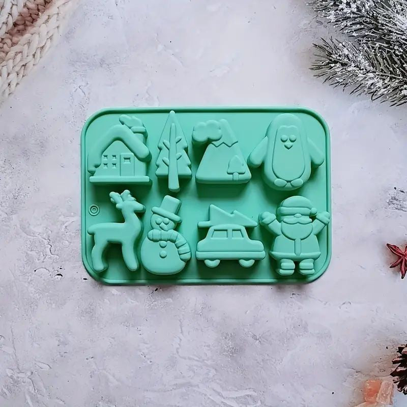 christmas-silicone-mould-8-cavity-green