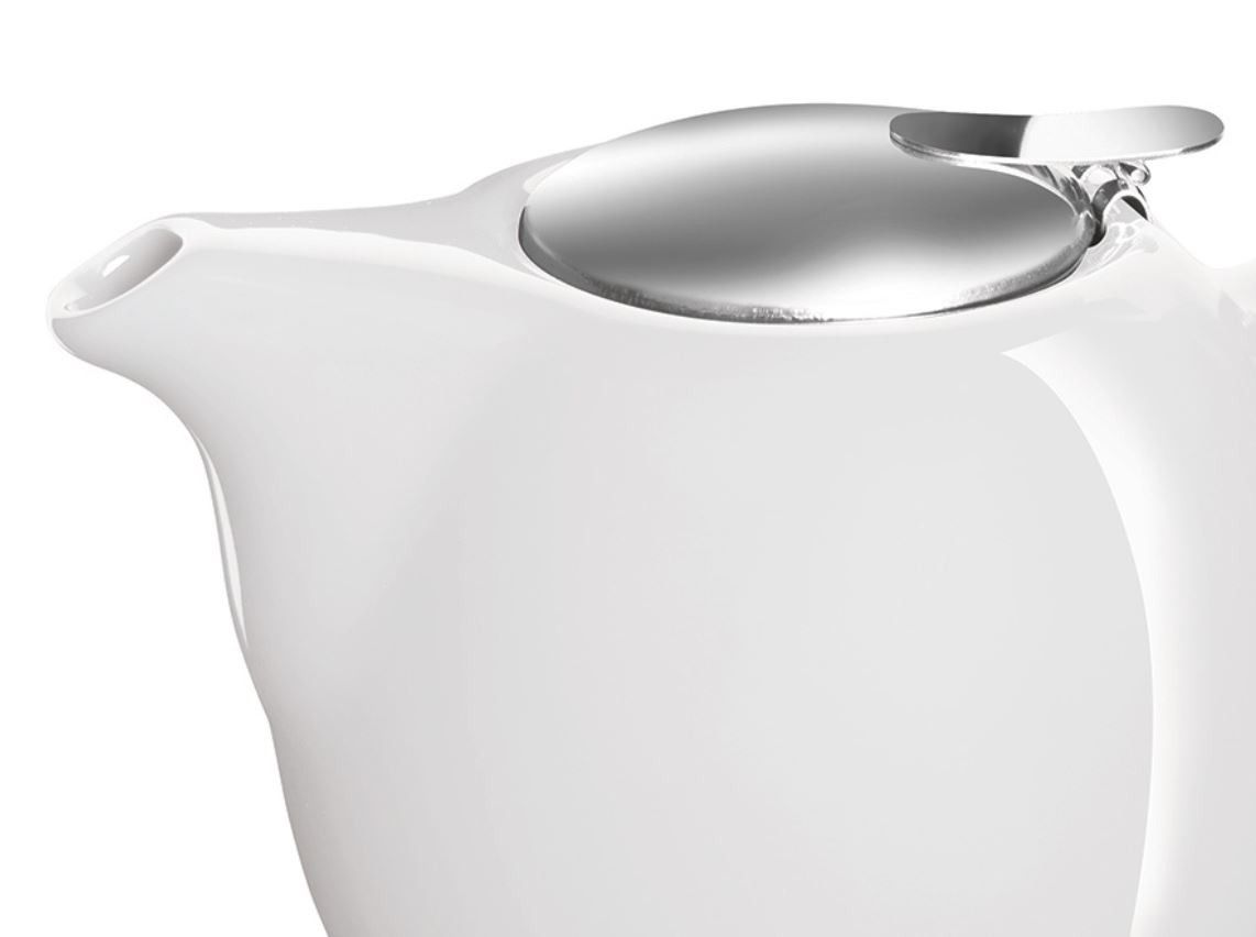 Avanti Camelia Ceramic Teapot 750ml Pure White