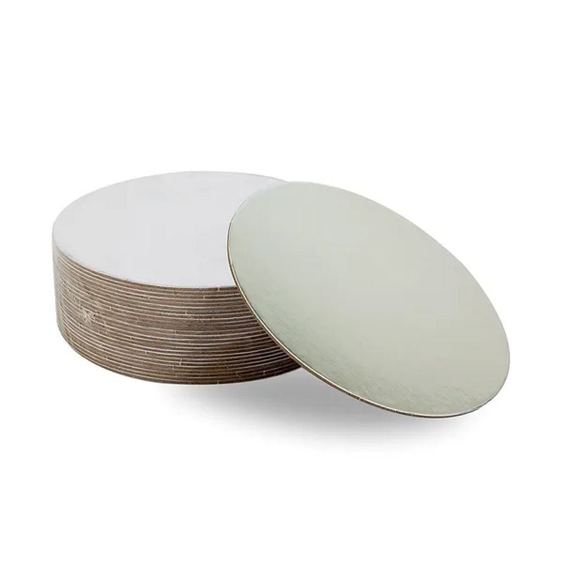 Mondo Cake Board Compressed Round - Silver - 10inch