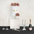 Koch Round Glass Crystal Cake Stand Clear 25cmDx15cmH
