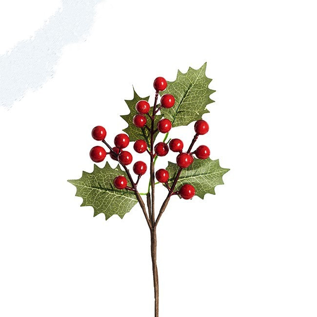 koch-christmas-red-berry-holly-25cm-1pc