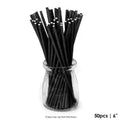 Cake Craft Pop Sticks Black 50pk 6inch