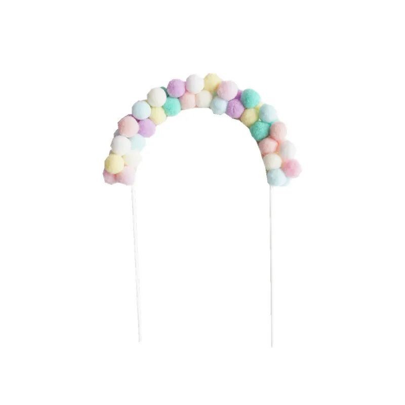 cake-topper-arch-soft-balls-multi-coloured