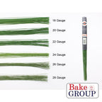 bake-group-flower-wire-26-gauge-50-pieces-dark-green