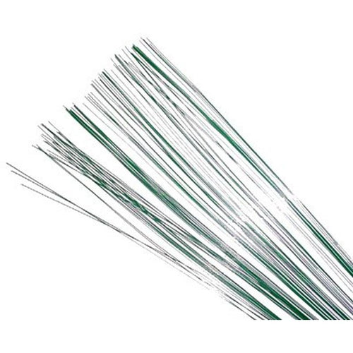 bake-group-flower-wire-26-gauge-50-pieces-dark-green