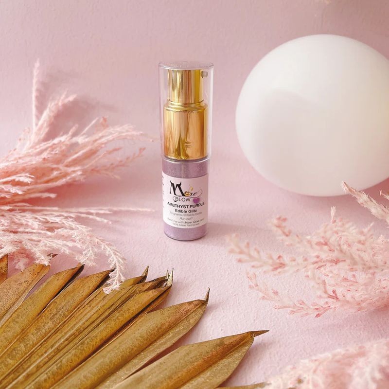 More Blow The Ultimate Glitter Puffer Spray - Amethyst Purple