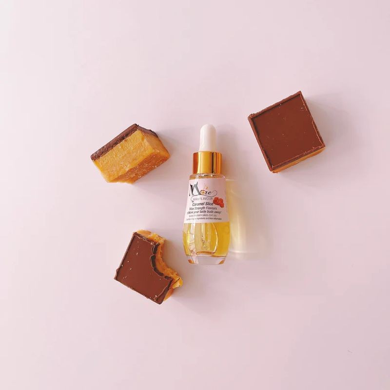More Max Flavours Dropper Bottles - Caramel Slice - 30ml