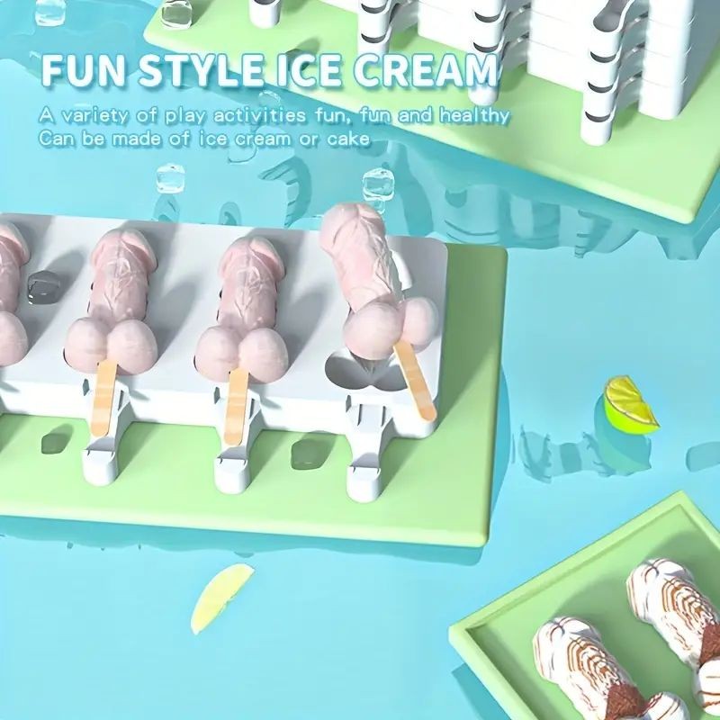 Popsicle Mould Penis 4 cavity
