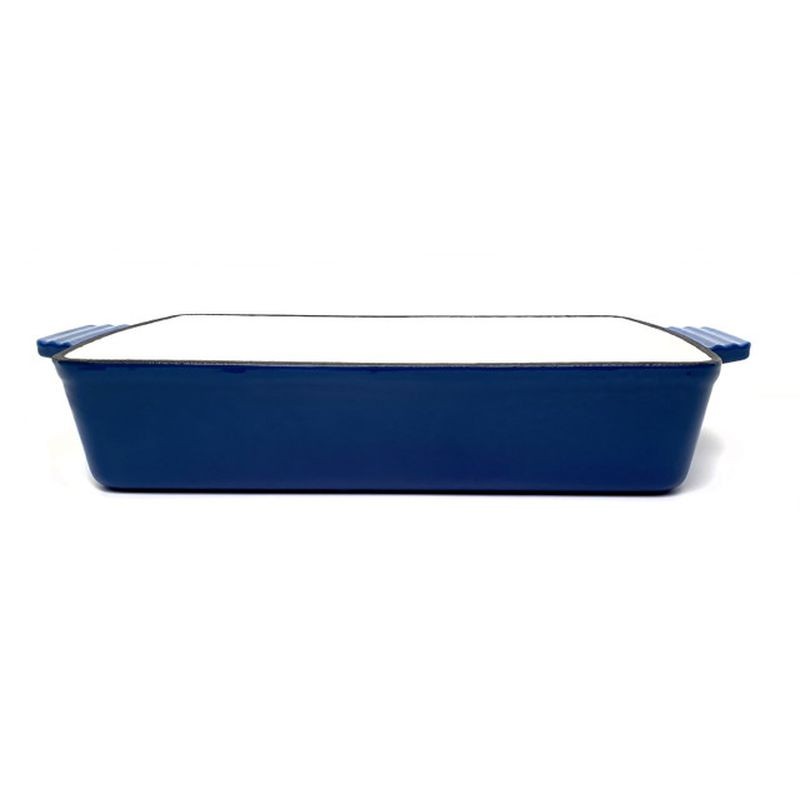 Classica Rectangle Enamelled Cast Iron Roasting Pan - Blue