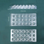Plastic Chocolate Mould Spherical Shape 21 cavity