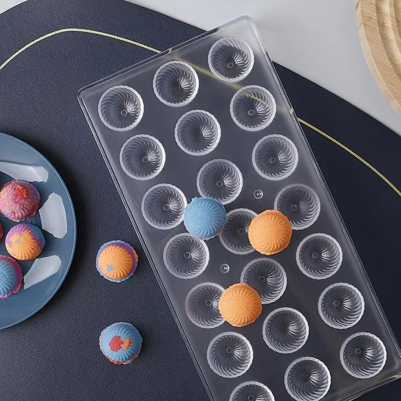 Plastic Chocolate Mould Spherical Shape 21 cavity
