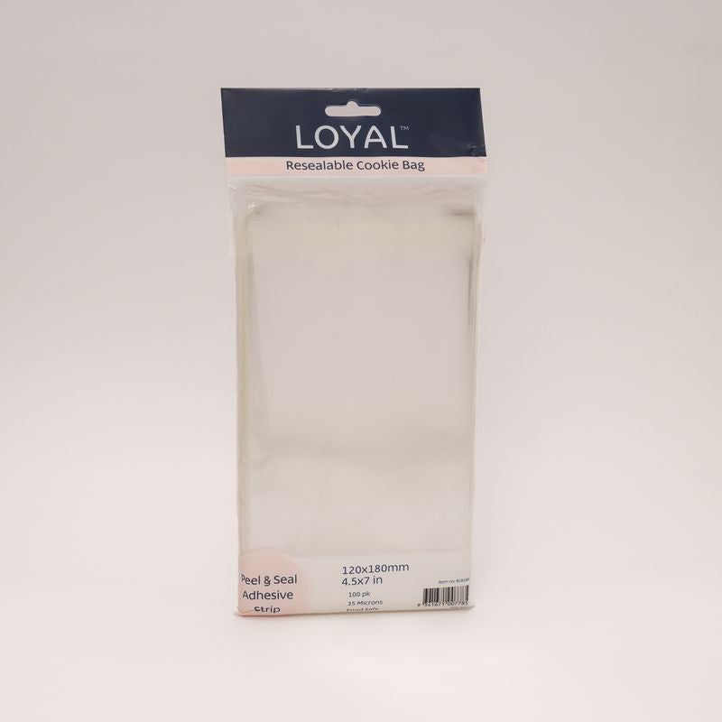 Loyal Resealable Cookie Bags - 120x180mm 100 pack