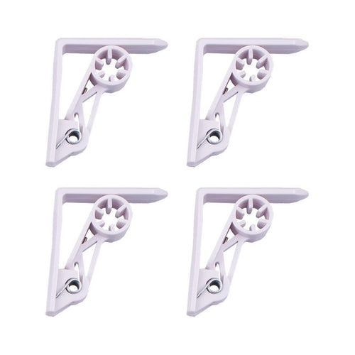 appetito-spring-action-plastic-table-cloth-clips-4-set-white
