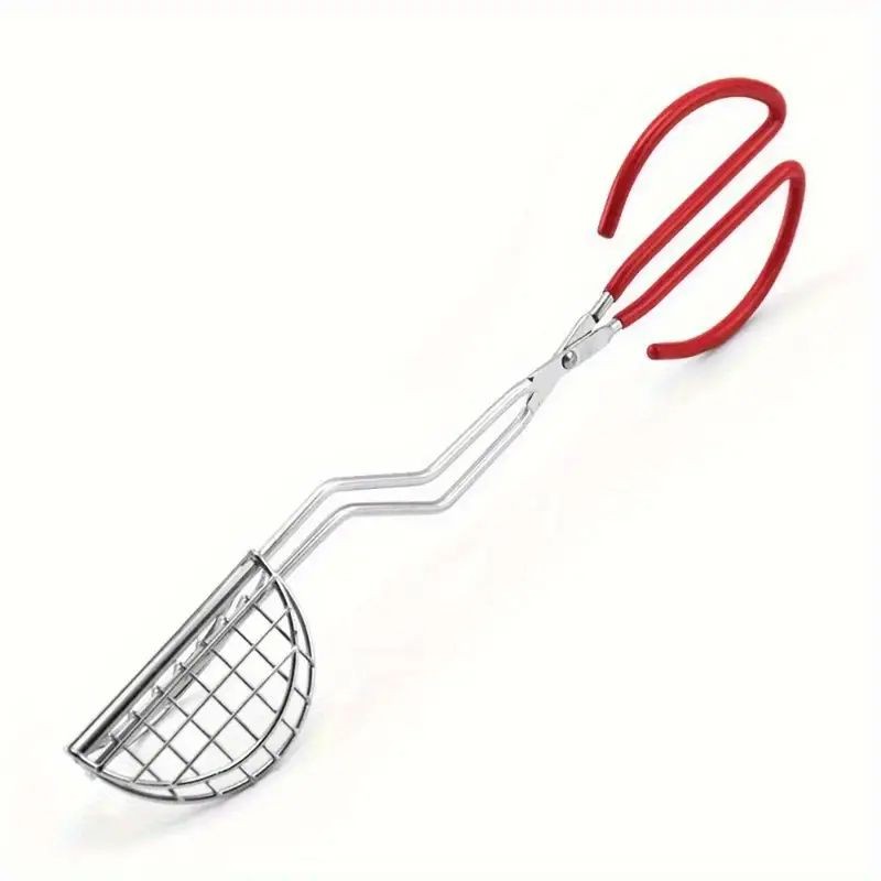 taco-shaped-deep-fryer-tongs-stainless-steel