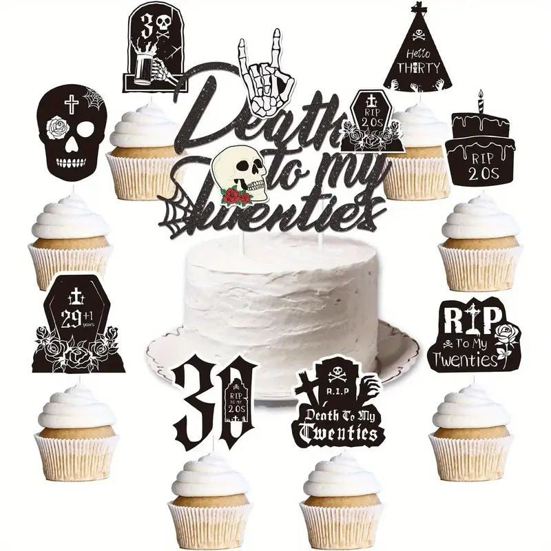 cake-topper-death-to-20s-25pc-set