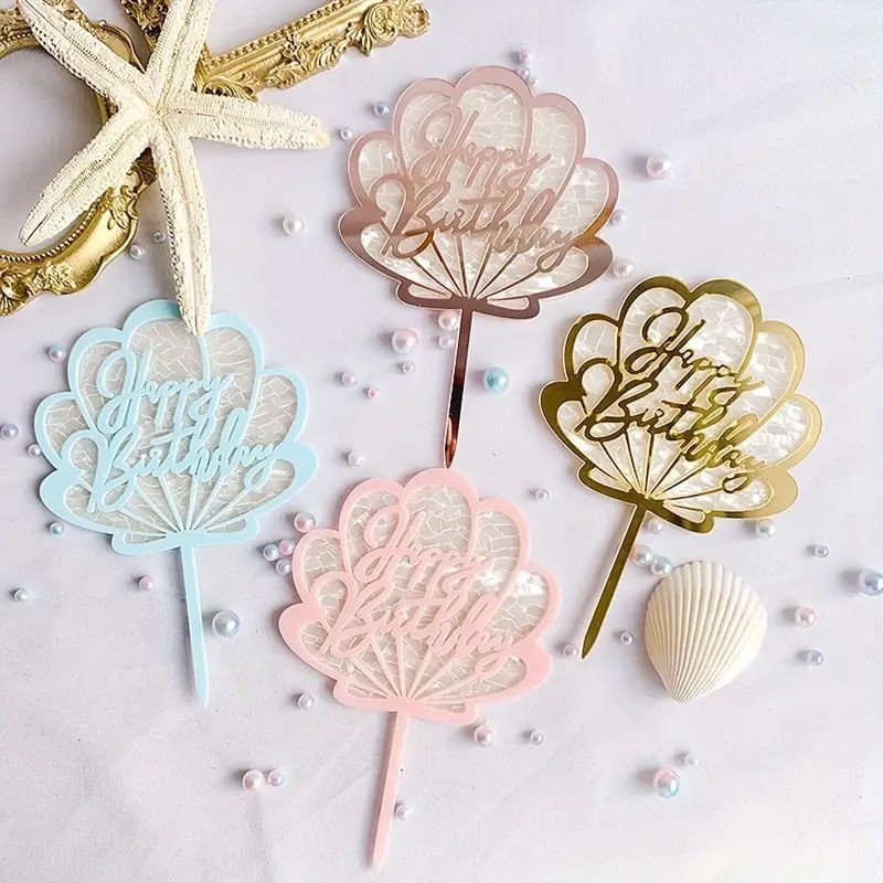 cake-topper-happy-birthday-seashell-rose-gold