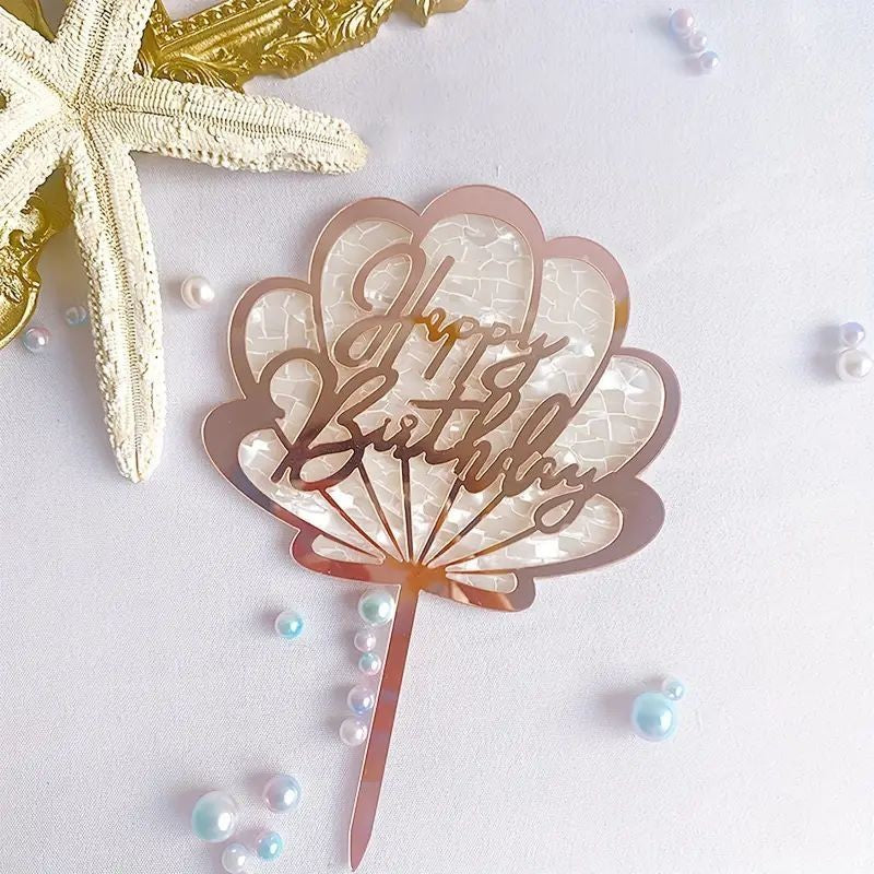 cake-topper-happy-birthday-seashell-rose-gold