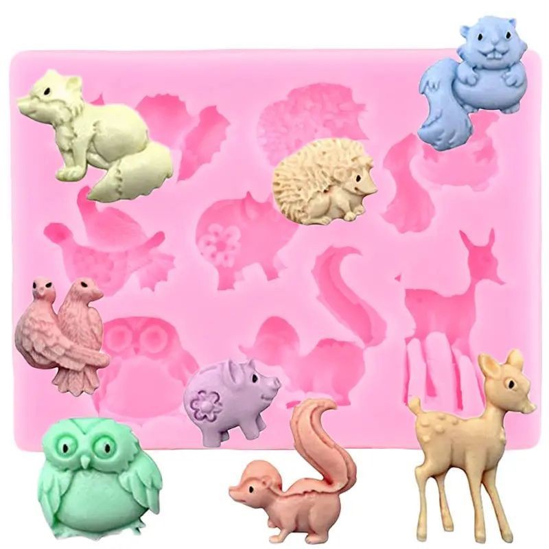 silicone-mould-forest-animals-7-cavity