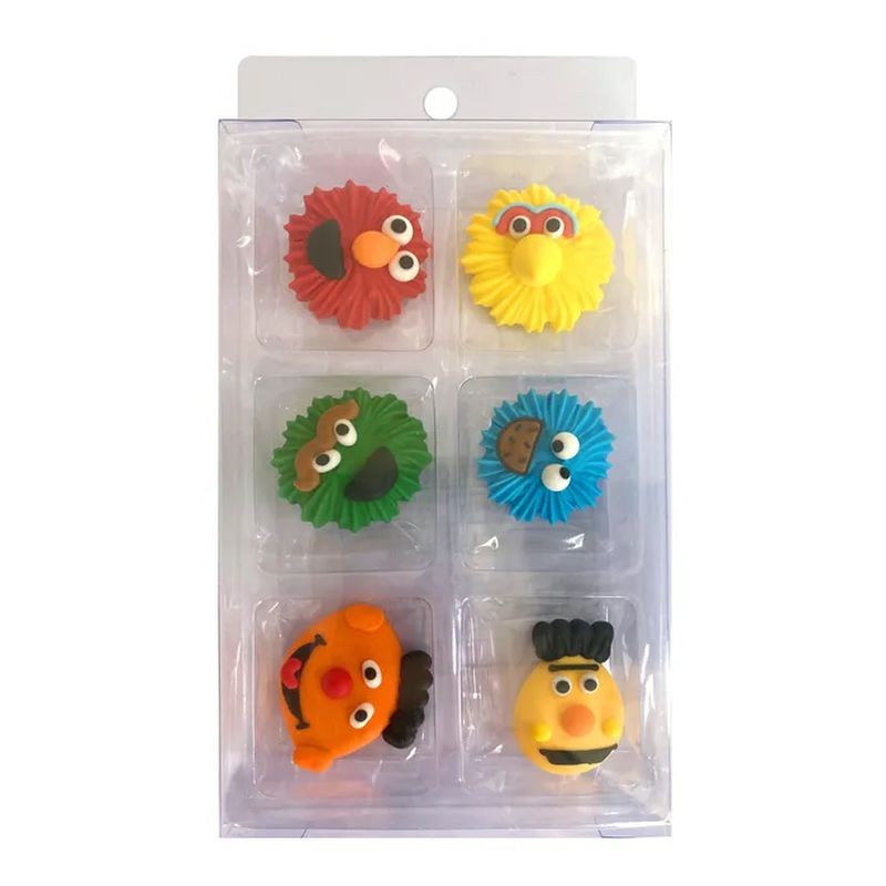 Cake Craft Sesame Street Sugar Decorations - 6 piece pack