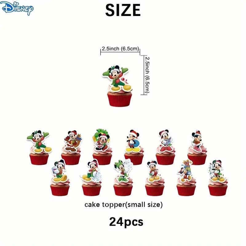 cake-topper-mickey-friends-christmas-25pc
