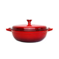 Classica 30cm Enamelled Cast Iron Braiser - Red