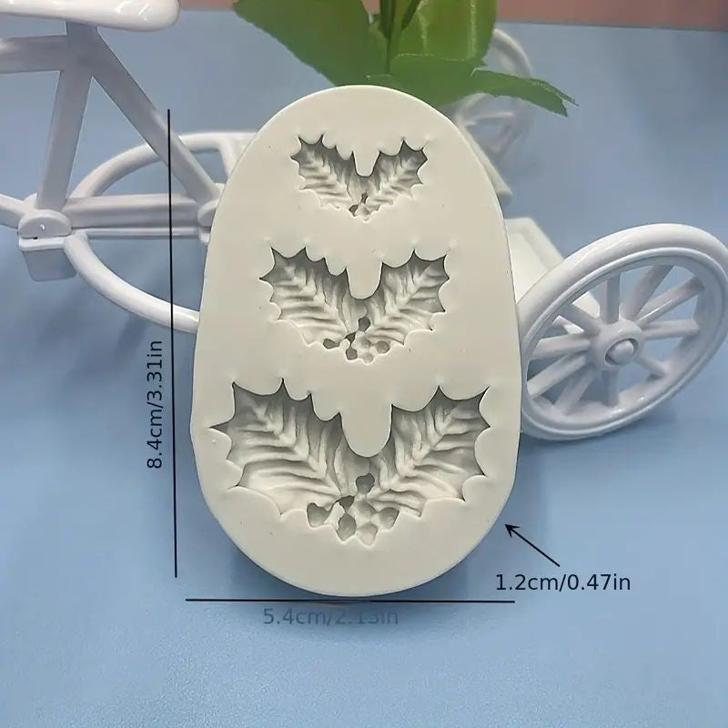 silicone-mould-holly-leaves-3-cavity