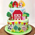Cake Topper Farm & Animals 11pc set