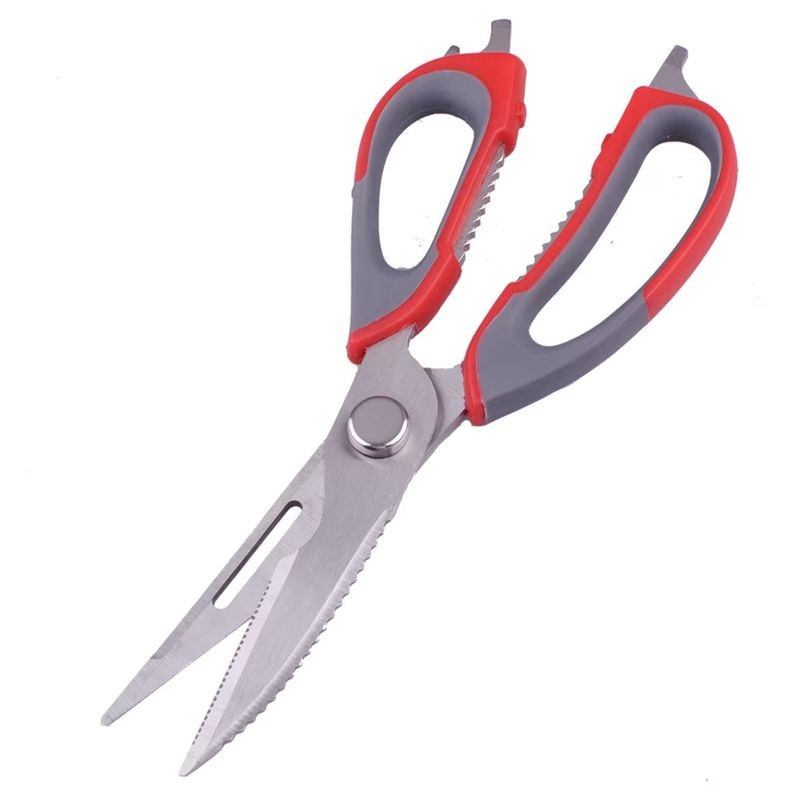 appetito-kitchen-shears-red-grey