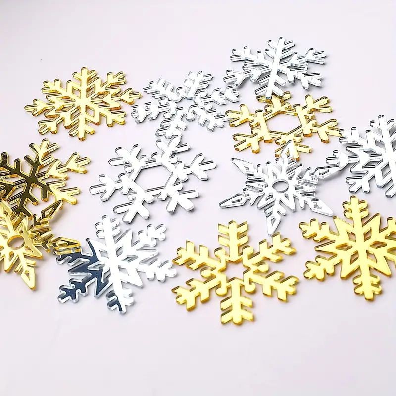 acrylic-topper-snowflake-silver-1pc