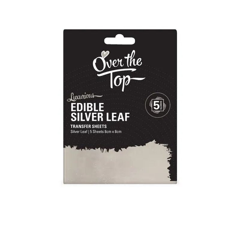Over The Top Silver Leaf Transfer Sheet 5 pc