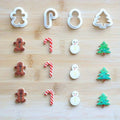 Christmas Tic Tac Toe 6pc Cutter Set