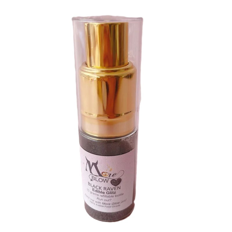 More Blow The Ultimate Glitter Puffer Spray - Black Raven 10g