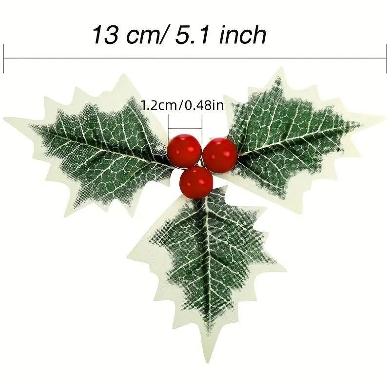 Artificial Holly Gold Berry 5pc