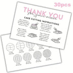 Cake Cutting Cards 30 pack