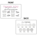 Cake Cutting Cards 30 pack