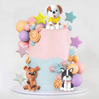 dog-figurine-cake-toppers-with-coloured-balls-stars-17pc