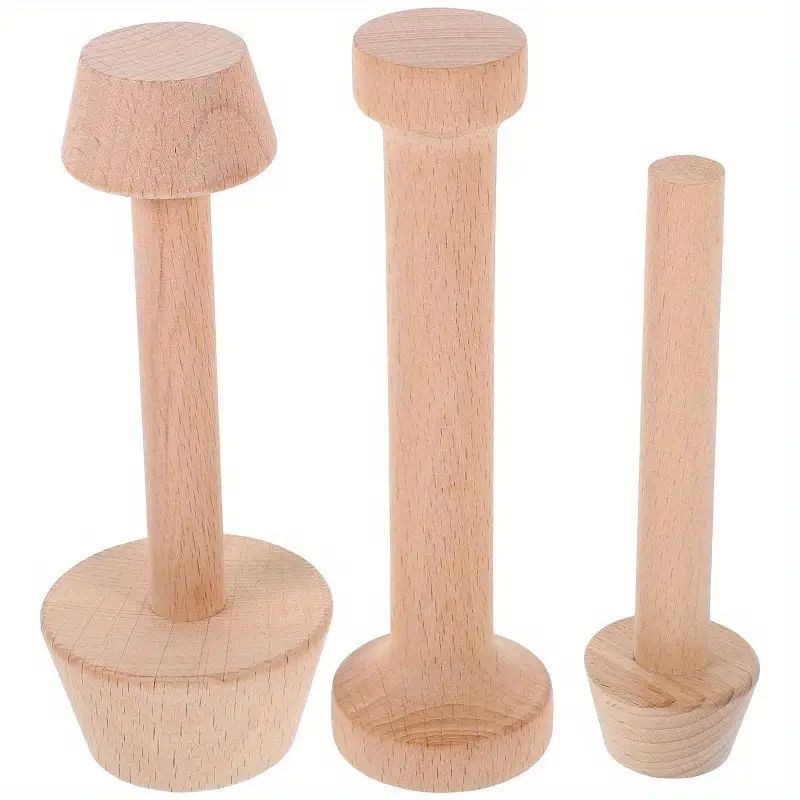 Wooden Tart Tamper 3pc Set