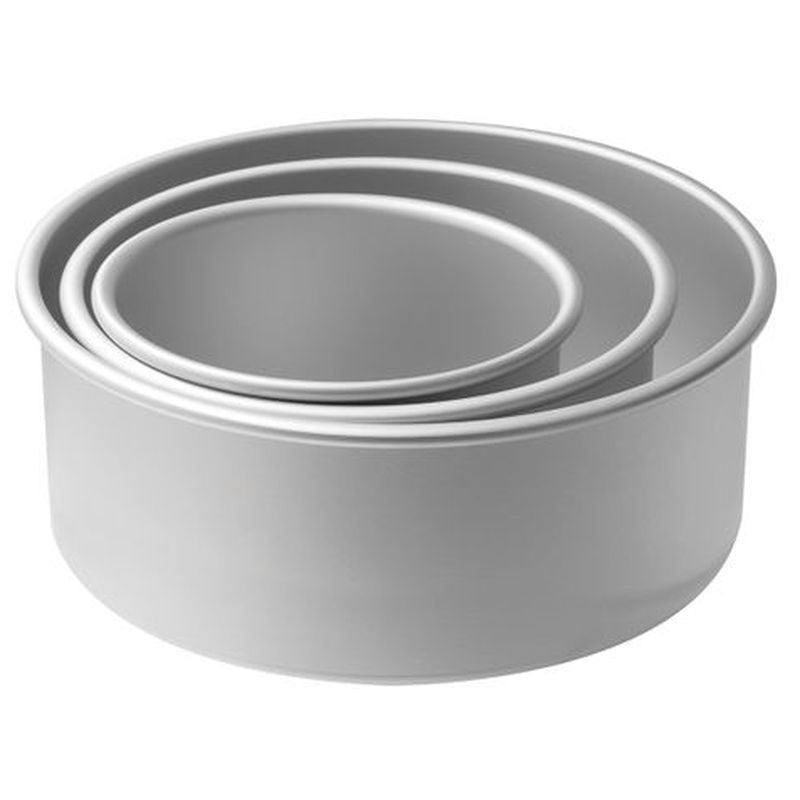Mondo Pro Deep Round Cake Pan 3pc tier set 6/8/10inch