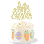 cake-topper-gold-glitter-happy-easter
