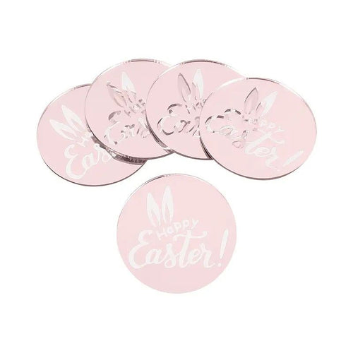 acrylic-topper-round-rose-gold-happy-easter-1pc
