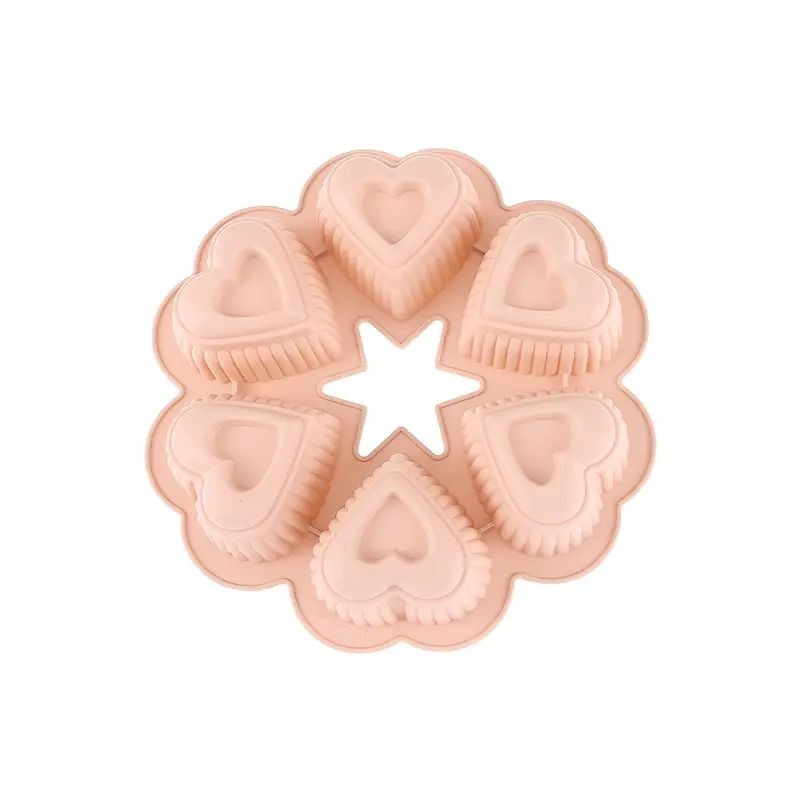 Silicone Cake Mould Heart Wreath