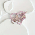 Cake Topper Acrylic Mom Pink Glitter 1pcs